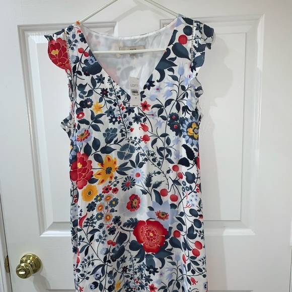 LOFT Dresses Loft Floral Dress Poshmark